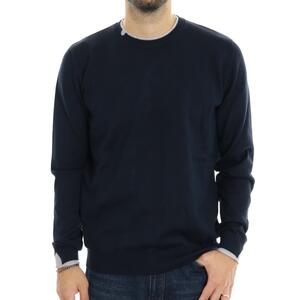 MAGLIA CON CONTRASTI SEINSE BLU